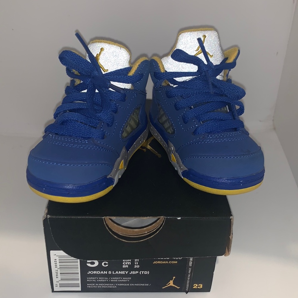 Retro Jordan 5 “Laney” Blue Size 5c